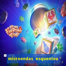 microondas esquentou demais e parou de funcionar