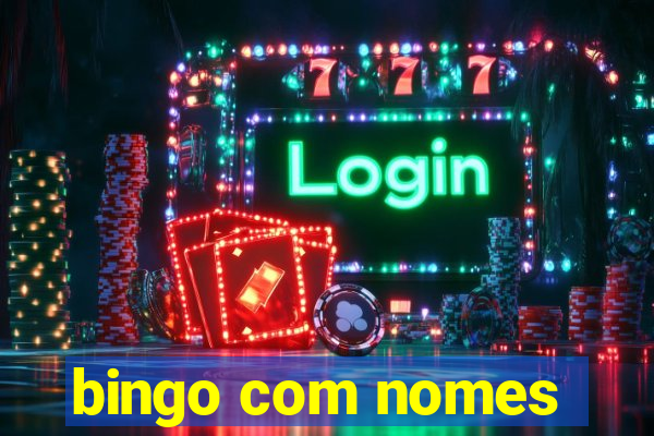 bingo com nomes